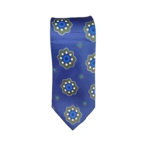 CORBATA FLOR AZUL