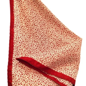 PAÑUELO FLORES GRANATE