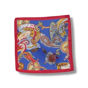 PAÑUELO ESTAMPADO FONDO AZUL