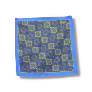 PAÑUELO BORDE CELESTE