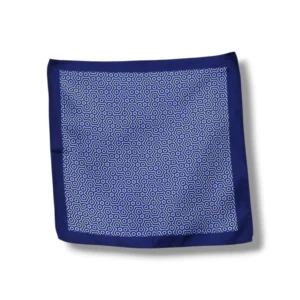PAÑUELO BOLSILLO FORMAS AZUL